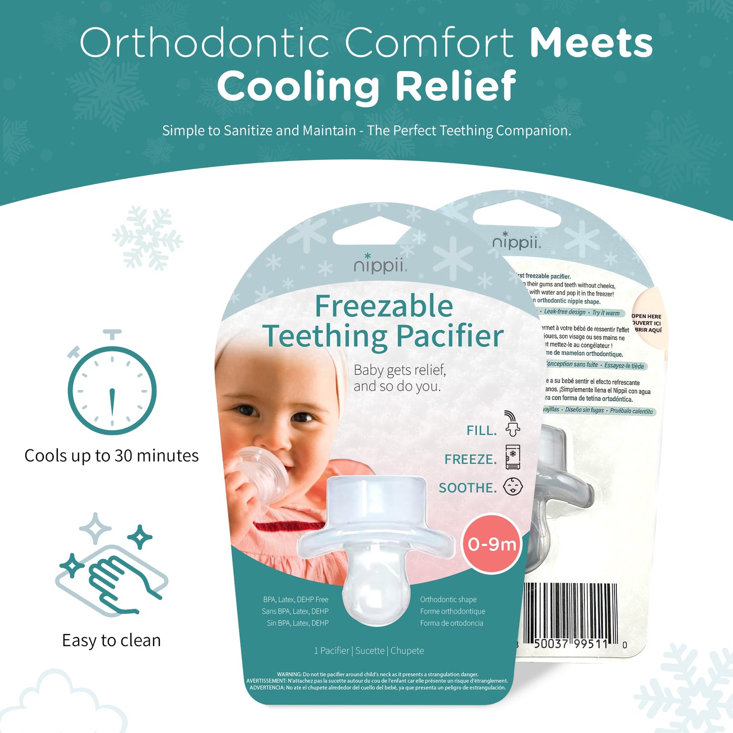 Orthodontic Freezable Teething Pacifier
