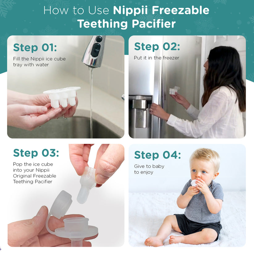 Ice Cube Tray for Original Freezable Teether Pacifier – Nippii Baby