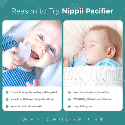 Why choose the Nippii teething pacifier