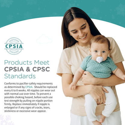 Nippii teethers meet CPSIA and CPSC standards and other safety instructions